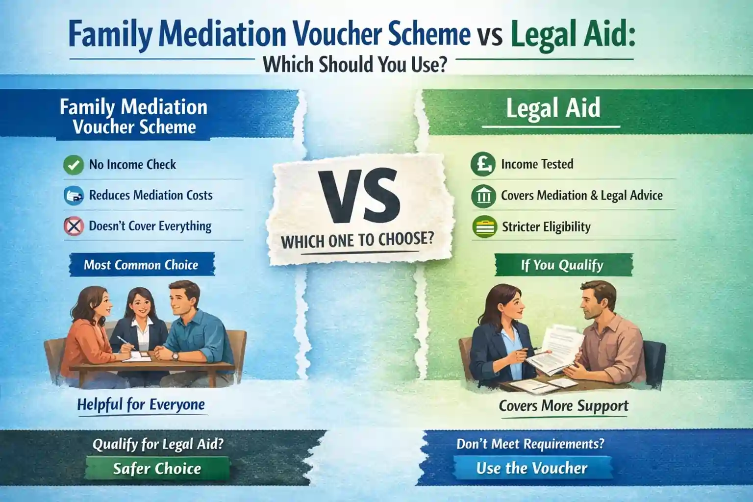 Family Mediation Voucher Scheme vs Legal Aid: Which Should You Use Brighton?